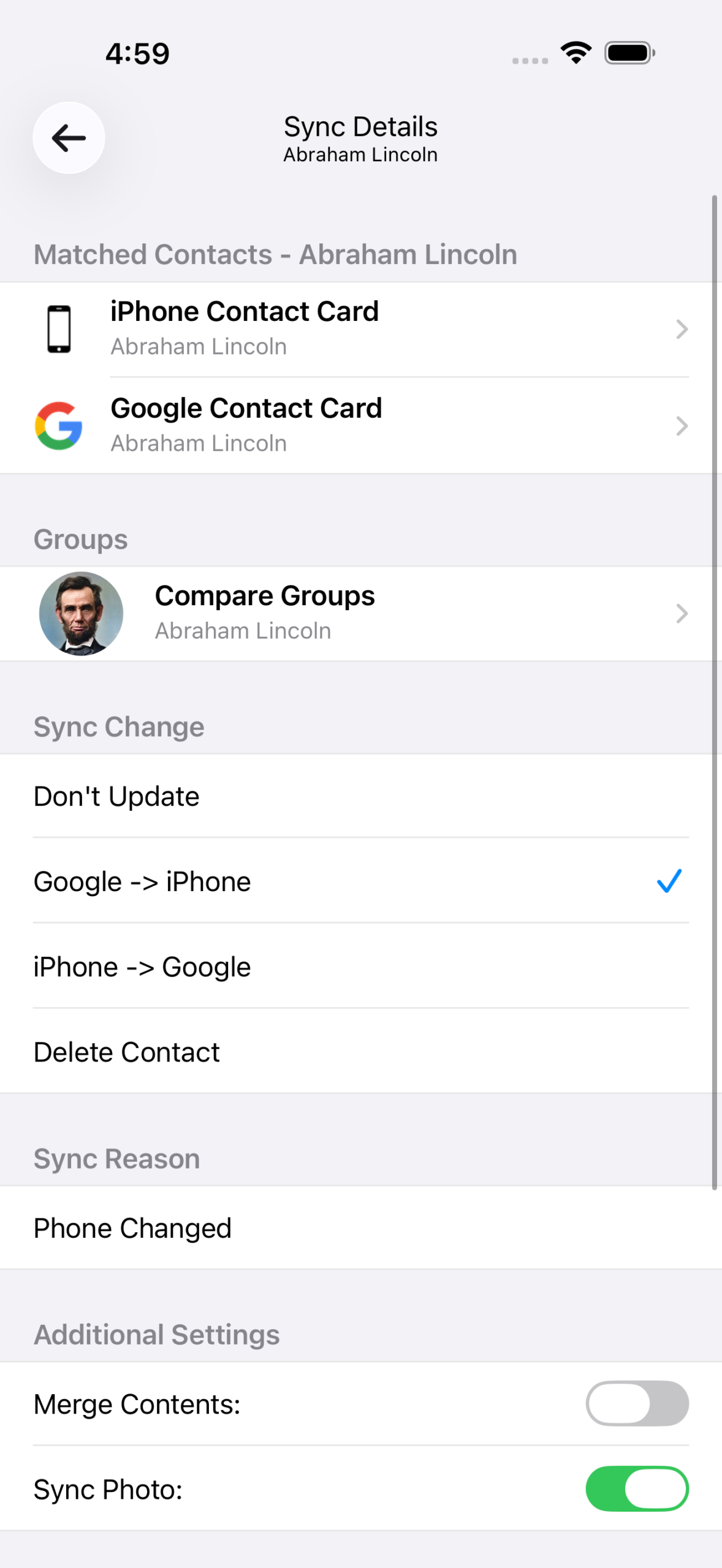 Review Each Change In Greater Detail